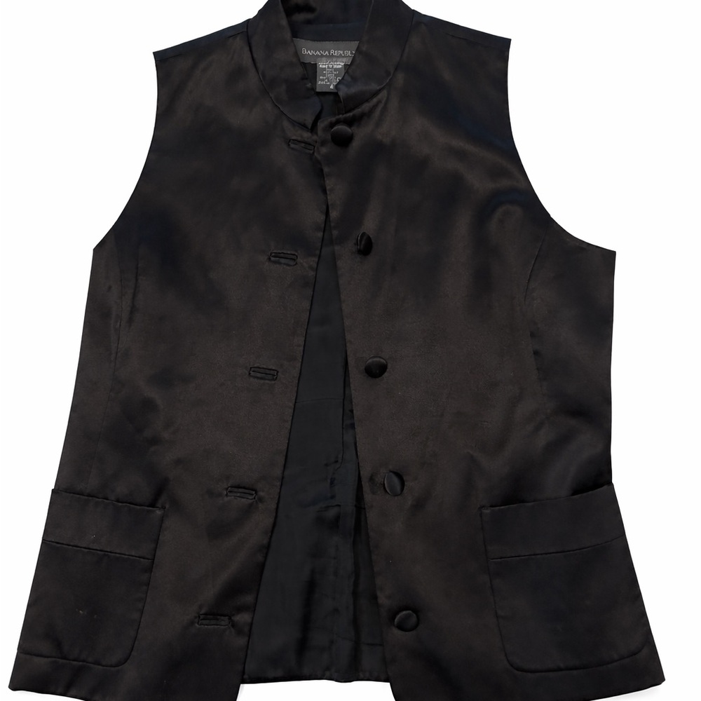 Banana Republic Elegant Black Vest